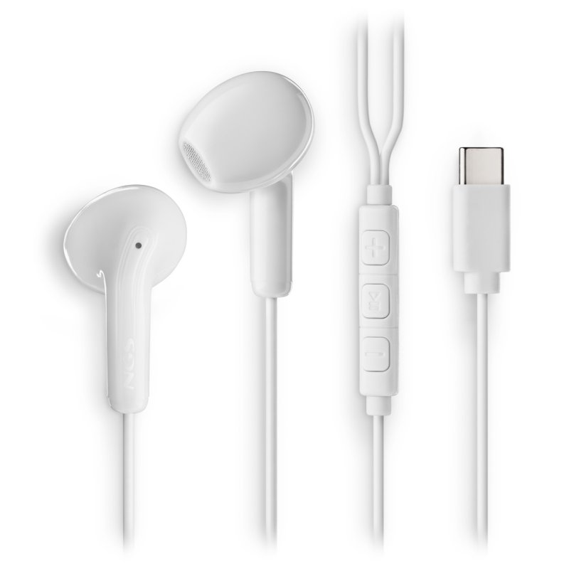 NGS CROSS GLIDE Casque Avec fil Ecouteurs Appels/Musique USB Type-C Blanc