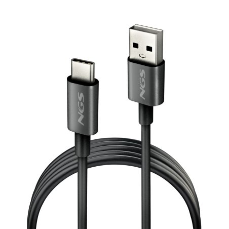 NGS ZYRO-AC câble USB USB 2.0 1 m USB A USB C Noir