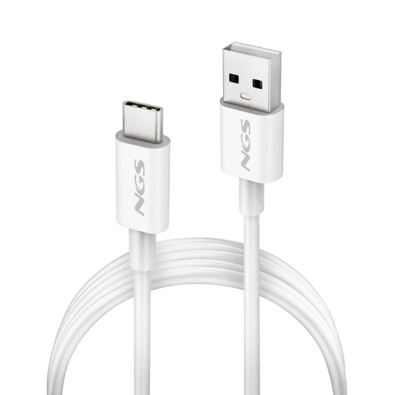 NGS ZYRO-AC câble USB USB 2.0 1 m USB A USB C Blanc