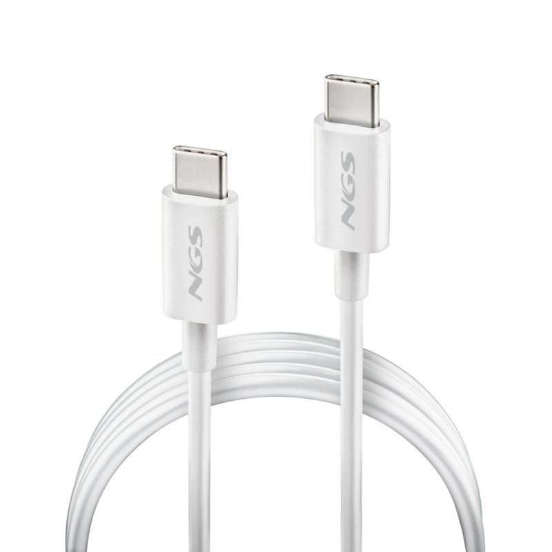 Cable NGS Zyro USB-C M/M 1m 60W (Blanc)