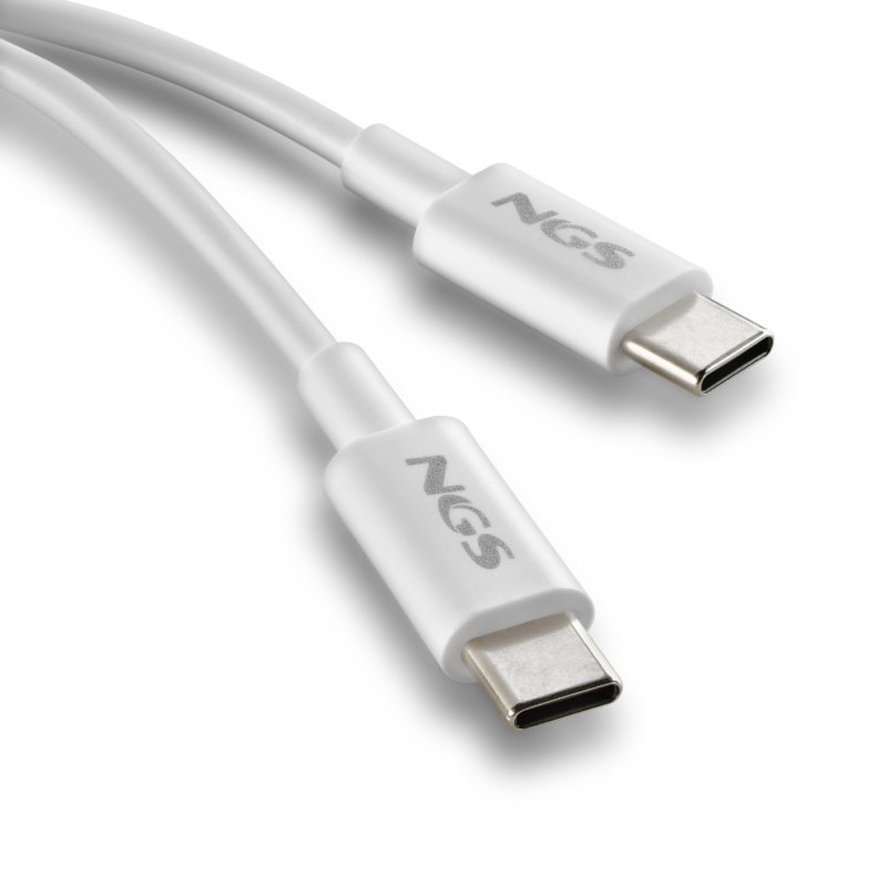 Cable NGS Zyro USB-C M/M 1m 60W (Blanc)