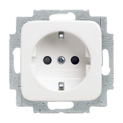 Busch-Jaeger 2CKA002011A1888 socket-outlet Type F White
