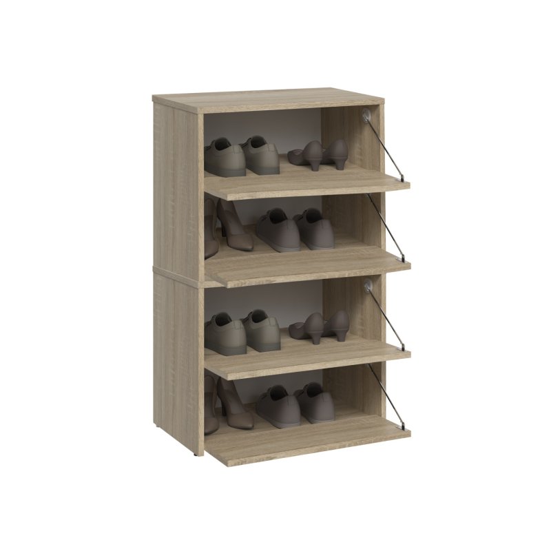 Topeshop MODO X2 SONOMA shoe organizer Closed Sonoma oak