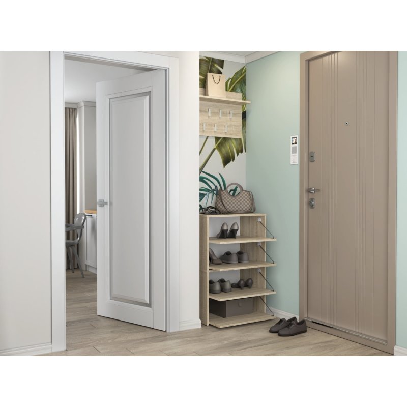 Topeshop MODO X2 SONOMA shoe organizer Closed Sonoma oak