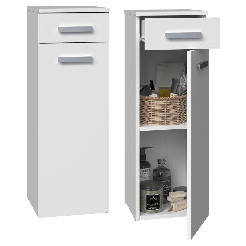 Topeshop NEL V DS BIEL armoire de rangement de salle de bain Blanc