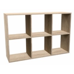 Topeshop MALAX 2X3 SONOMA bibliothèque de salon