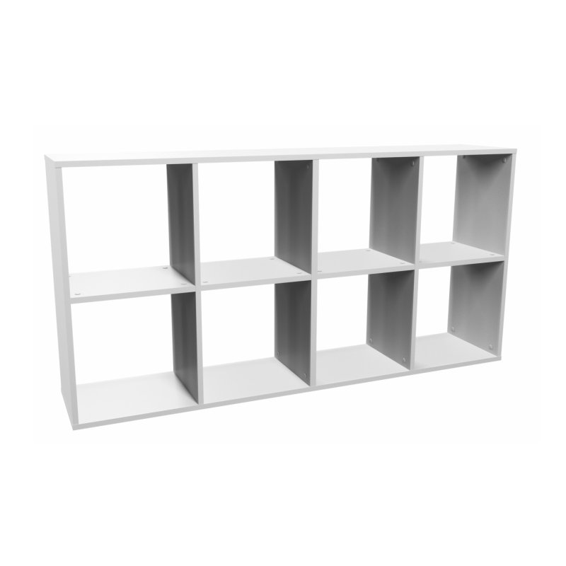 Topeshop MALAX 2X4 BIEL living room bookcase