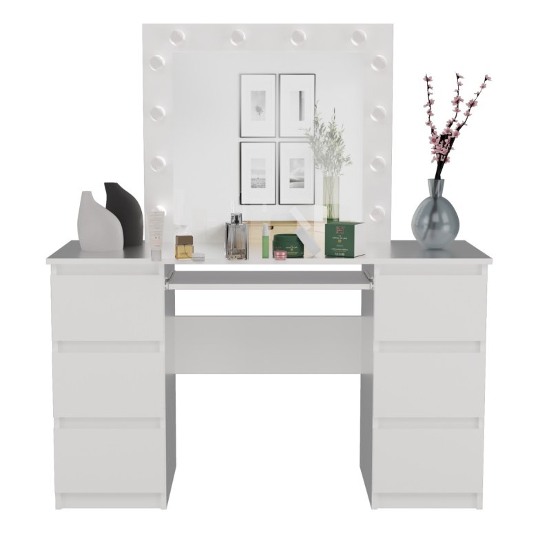 Topeshop Z.KUBA MARINA L BIEL coiffeuse et ensemble de coiffeuses pour chambre à coucher