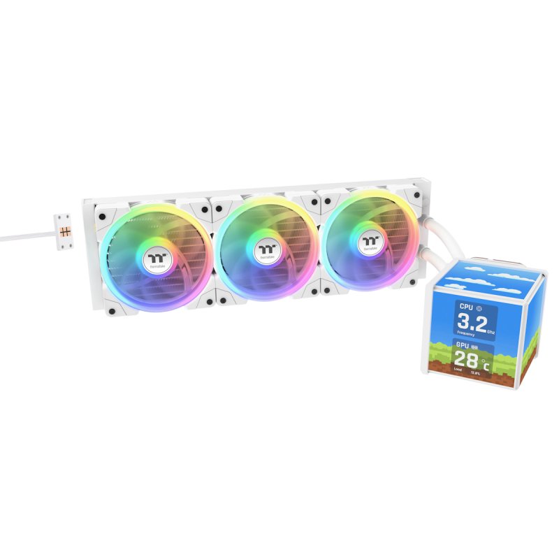 K Thermaltake MINECUBE 360 Ultra AIO ARGB Fan white