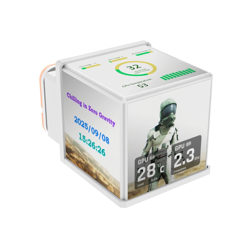 K Thermaltake MINECUBE 360 Ultra AIO ARGB Fan white