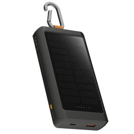 XTORM 15W GO2 POWER BANK 10.000 WITH SOLAR LIGHT - CHARCOAL