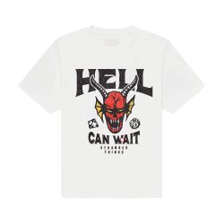 Stranger Things T-Shirt Hell Can Wait (white) Size M