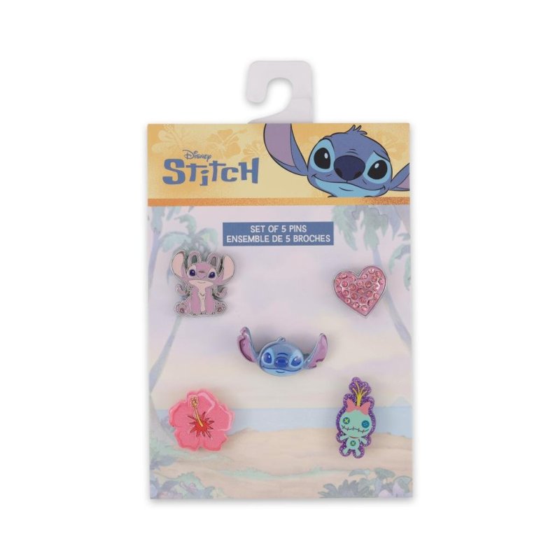 STITCH & ANGEL - Set de 5 Pin's