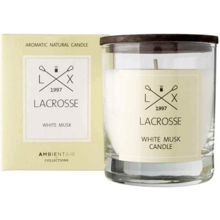 Lacrosse, White Musk. Scented Candle With An Estimated Duration Of 40 Hours