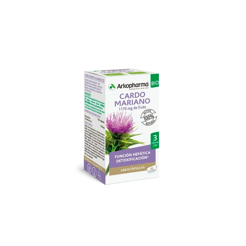 Arkopharma Milk Thistle 45 Capsules Herbal Supplement