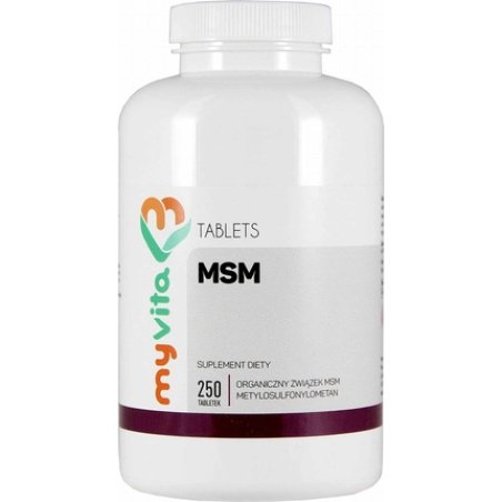 MSM Organic Sulfur Compound 500mg 250 Tablets