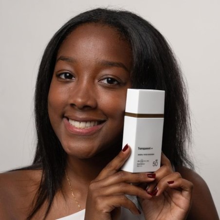 Transparent Lab Mineral Tinted Sunscreen Dark Sun Protection with Physical