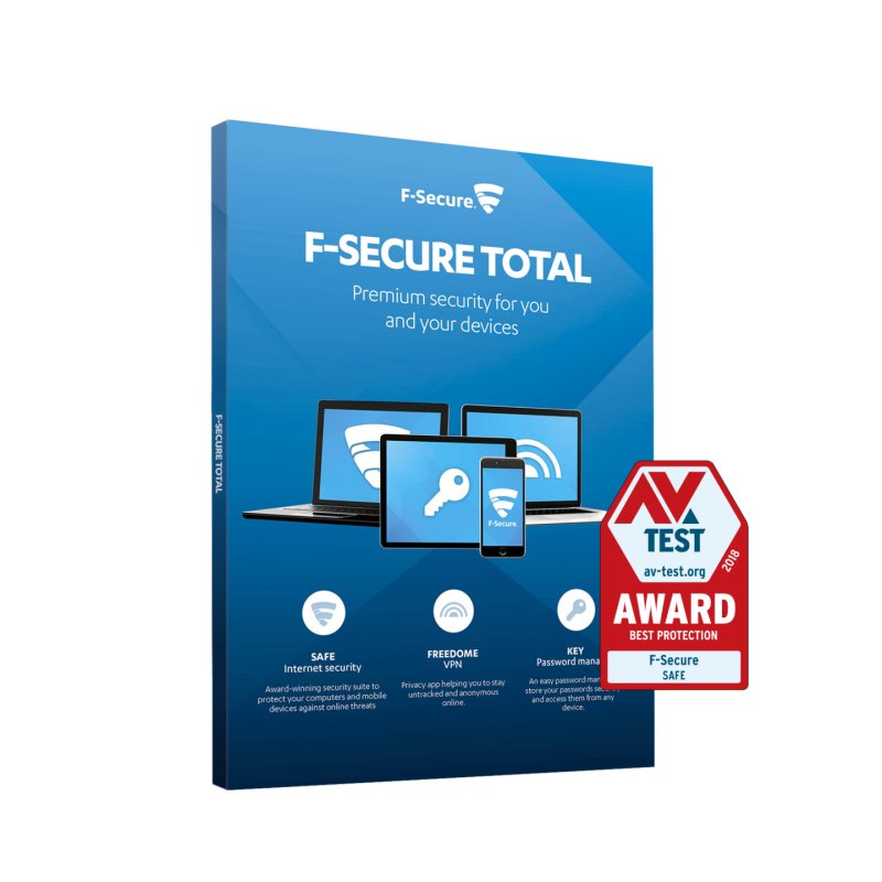 F-SECURE Total Security and Privacy Sécurité antivirus Multilingue 2 année(s)