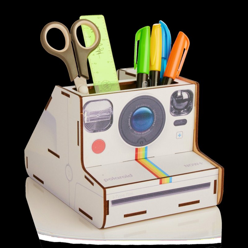 Mustard - Polaroid DIY Pen Pot - 10 cm x 8 cm