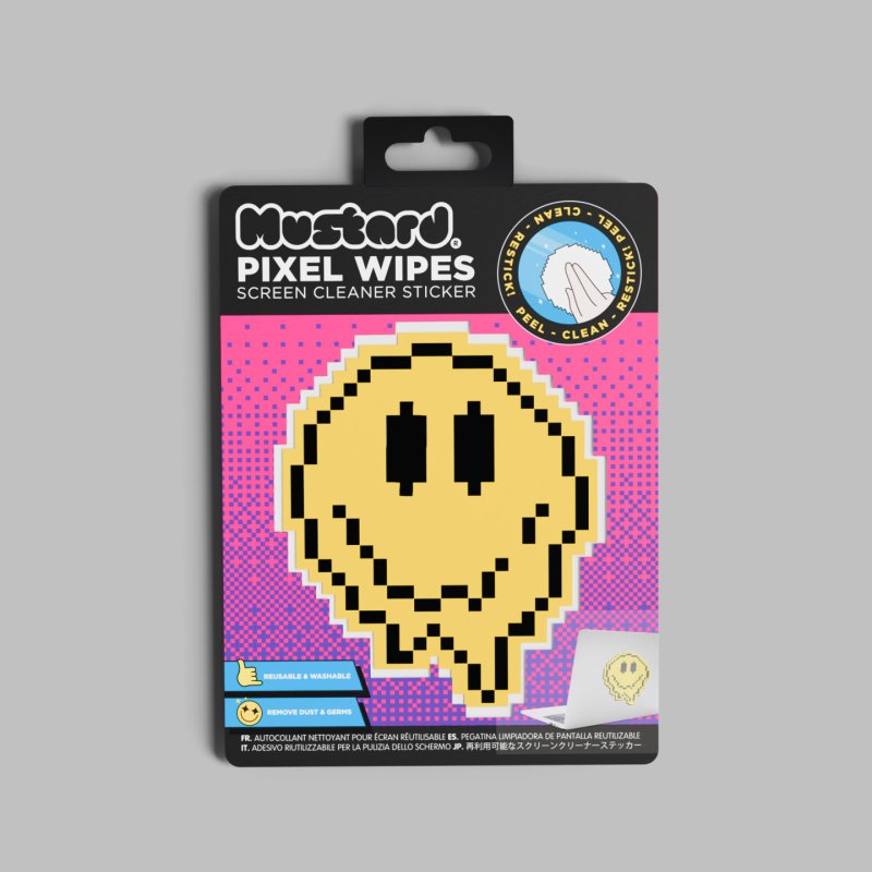 Mustard - Happy Face Pixel Wipes