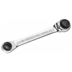 Facom 4-in-1 double box-end ratchet wrench, 8 x 10 - 12 x 13 mm 64C.S1