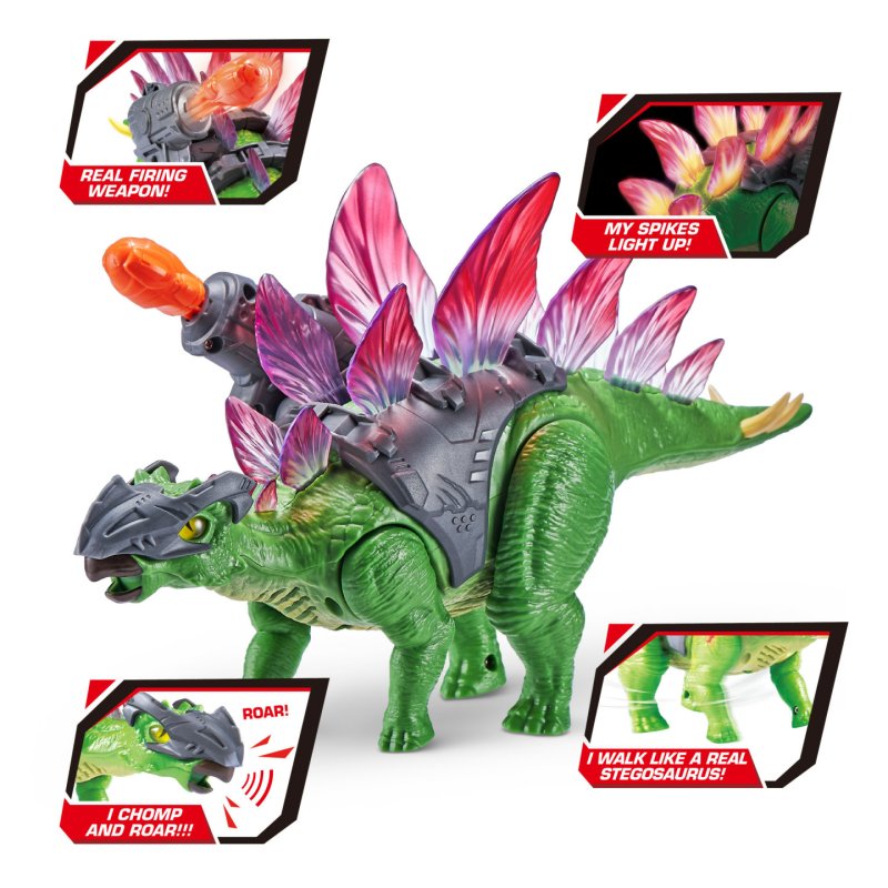Robo Alive Stégosaure jouet Dino Wars ZURU