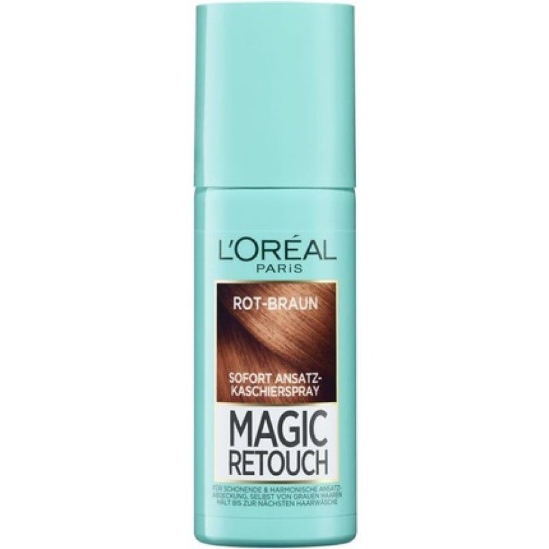 L'Oréal Paris Root Laminating Spray for Continuous and Natural Transitions Magic Retouch Red Brown 75ml