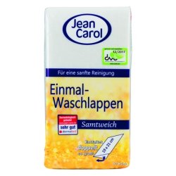 Jean Carol Disposable Washcloths Velvety Soft