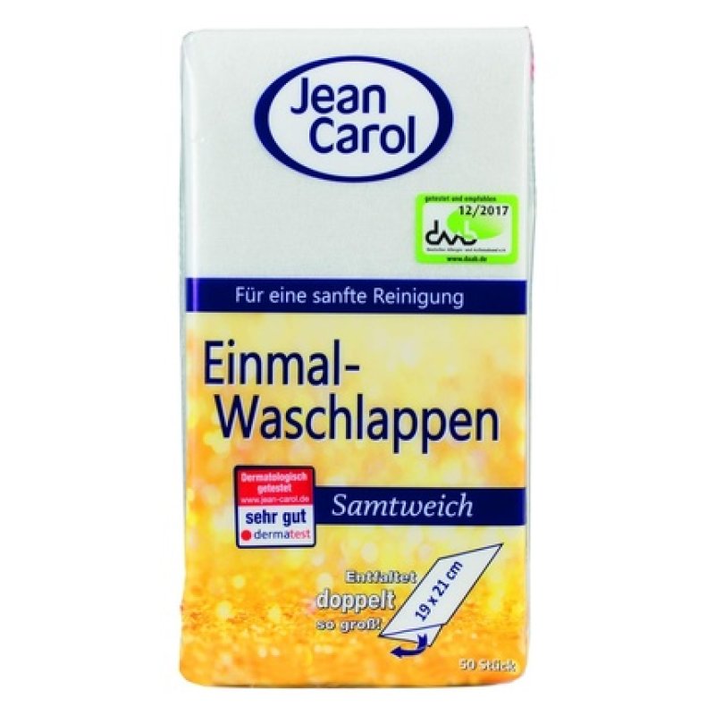 Jean Carol Disposable Washcloths Velvety Soft
