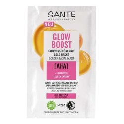 Sante Naturkosmetik Glow Boost Skin-Beautifying Gold Mask with AHA and Hyaluron