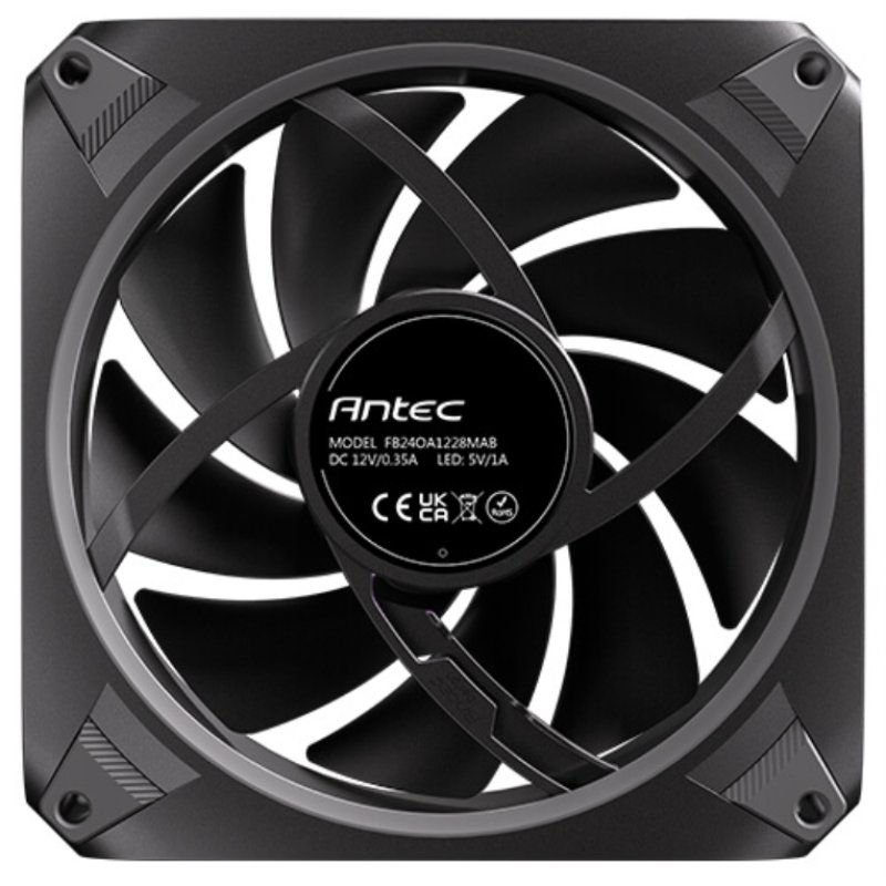 VENTILADOR CPU ANTEC ORBIT ARGB 3X VENT REVERSE 120MM RGB NEGRO