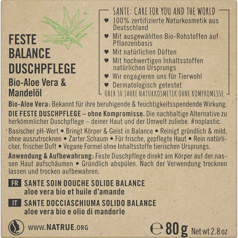 SANTE J0185100 shower gel & body washes Unisex Aloe