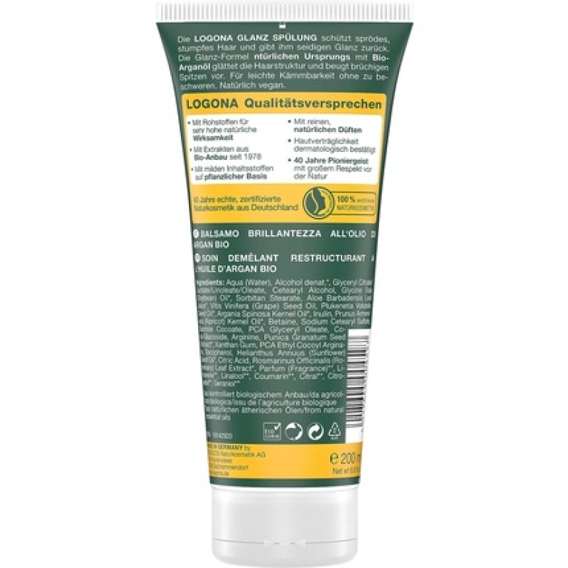 LOGONA Shine Conditioner Après-shampoing non-professionnel 200 ml Femmes