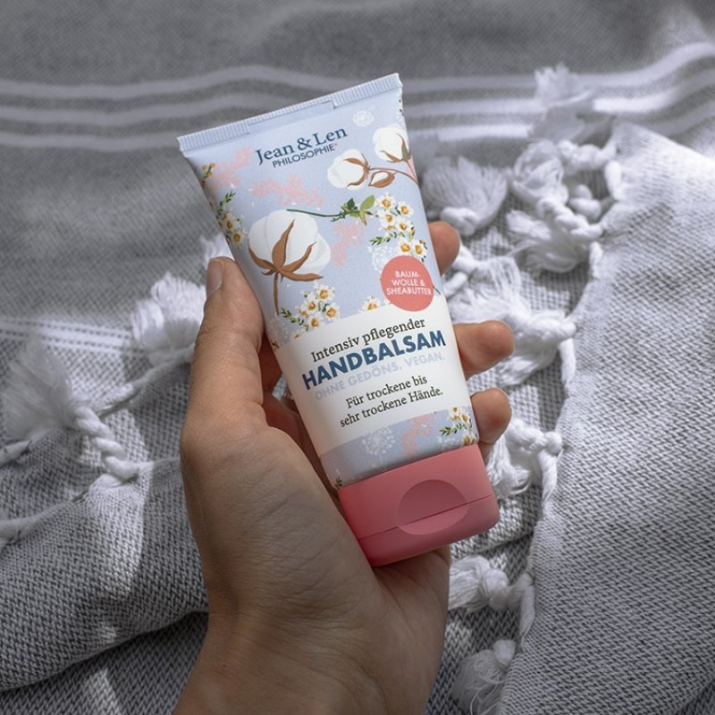 Jean & Len Cotton & Shea Butter Hand Balm Intensively Nourishes and is Particularly Mild 75ml