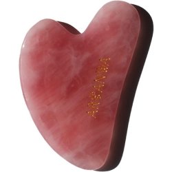 ARI ANWA Skincare Gua Sha Rose Quartz Lifting Tool with Velvet Bag and E-BOOK for Face Yoga - High Quality Massage Stone