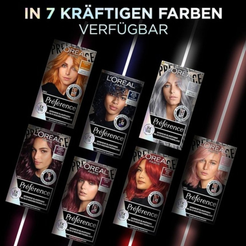 L'Oréal Paris Intensive Permanent Hair Color Preference Vivid Colors 10.112 Silver Grey 1 Stück