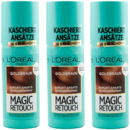 Loreal Root Concealer Spray GOLDEN BROWN 75ml Magic Retouch up to 25 Applications