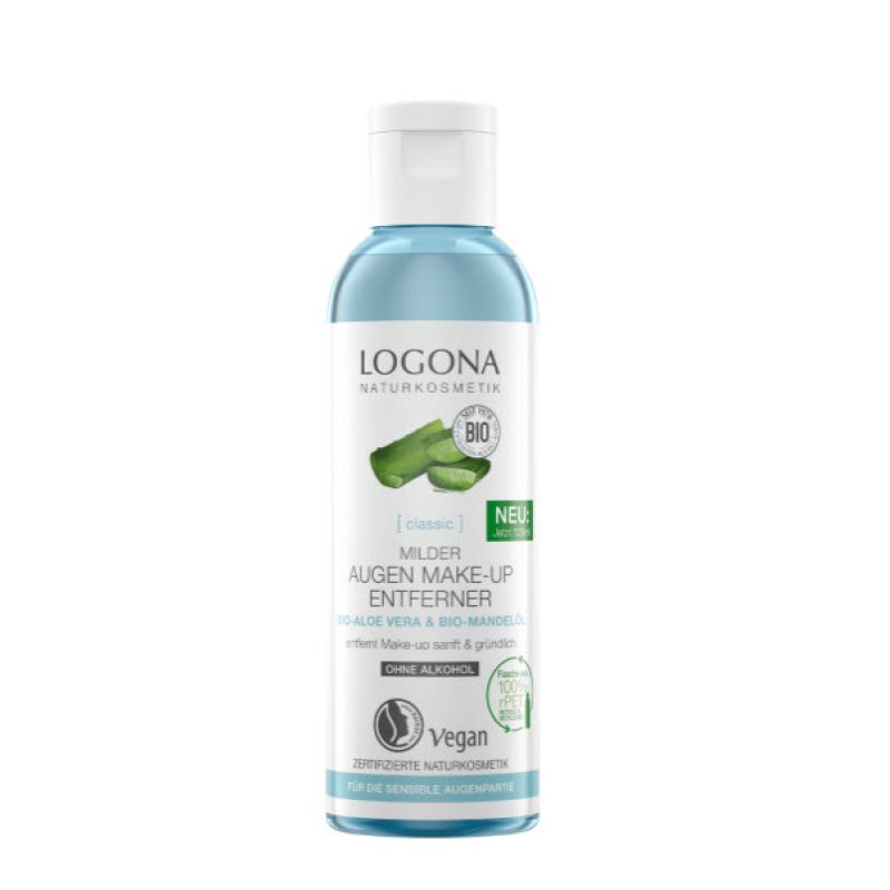 Logona Organic Eye Make-Up Remover Natural Cosmetics With Organic Aloe Vera And