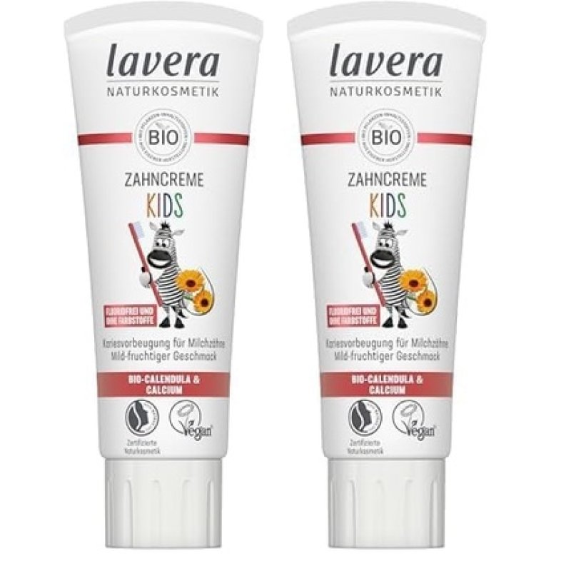 Lavera Kids Fluoride-Free Toothpaste - No Colorants - Protects Baby Teeth - Mild