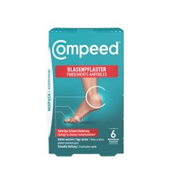 Compeed Blister Plaster Mixpack Various Sizes for Blisters on Heels, Toes, and Small Blisters 6 Pieces