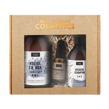 Kozio Z Klas Shower Gel Set 500ml Shampoo 300ml Beard Oil 30ml