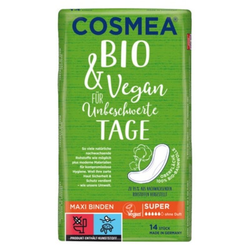 Pelz Cosmea Comfort Bio Maxi Sanitary Napkins 14 Pieces