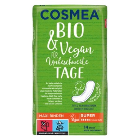 Pelz Cosmea Comfort Bio Maxi Sanitary Napkins 14 Pieces