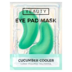 YEAUTY Cucumber Cooler Eye Pad Mask with Cucumber Extract, Hyaluronic Acid, Niacinamide - Moisturizing and Smoothing
