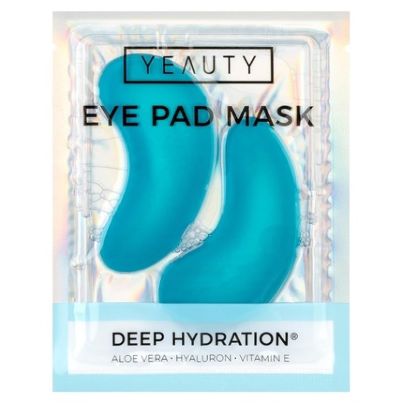 YEAUTY DEEP HYDRATION EYE PAD MASK with Aloe Vera, Hyaluronic Acid, and Vitamin E for Dry Skin 2 Pads