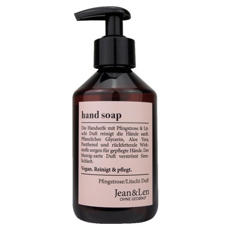 Jean & Len Hand and Body Wash Floral Scented Peony and Fruity Litchi Sustainable 250ml