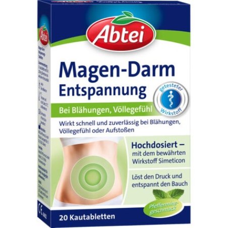 Abtei Stomach and Intestinal Relaxation Tablets for Bloating