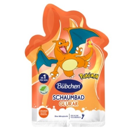 Bubchen Charizard Pokemon Gentle Kids Bath Wash 40ml - Nourishing Formula