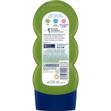 Bübchen 2in1 Shampoo & Shower Gel for Kids Pokémon Bulbasaur Edition 230ml - Nourishing Hair Wash and Mild Cleansing