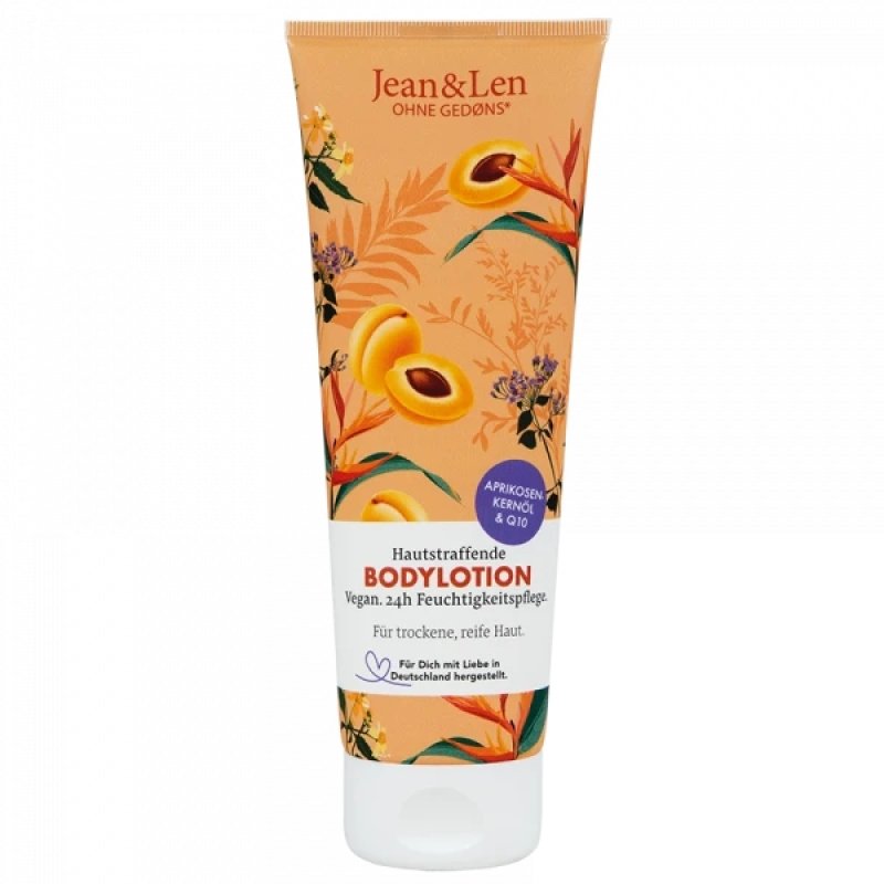 Jean & Len Skin Firming Body Lotion Apricot Kernel Oil & Q10 250ml
